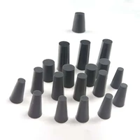 clear black conical rubber stopper high temp silicone plugs sealing tapered rubber plug for electroplating paint seal gasket