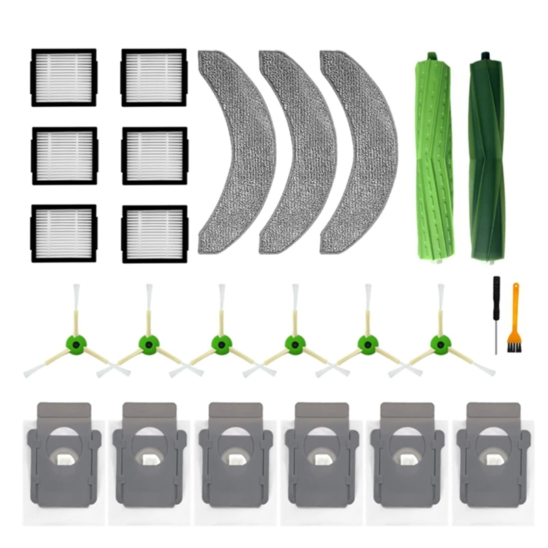 

For Irobot Roomba Combo J7+ Robot Vacuum Cleaner Main Side Brush Dust Bag Replacement
