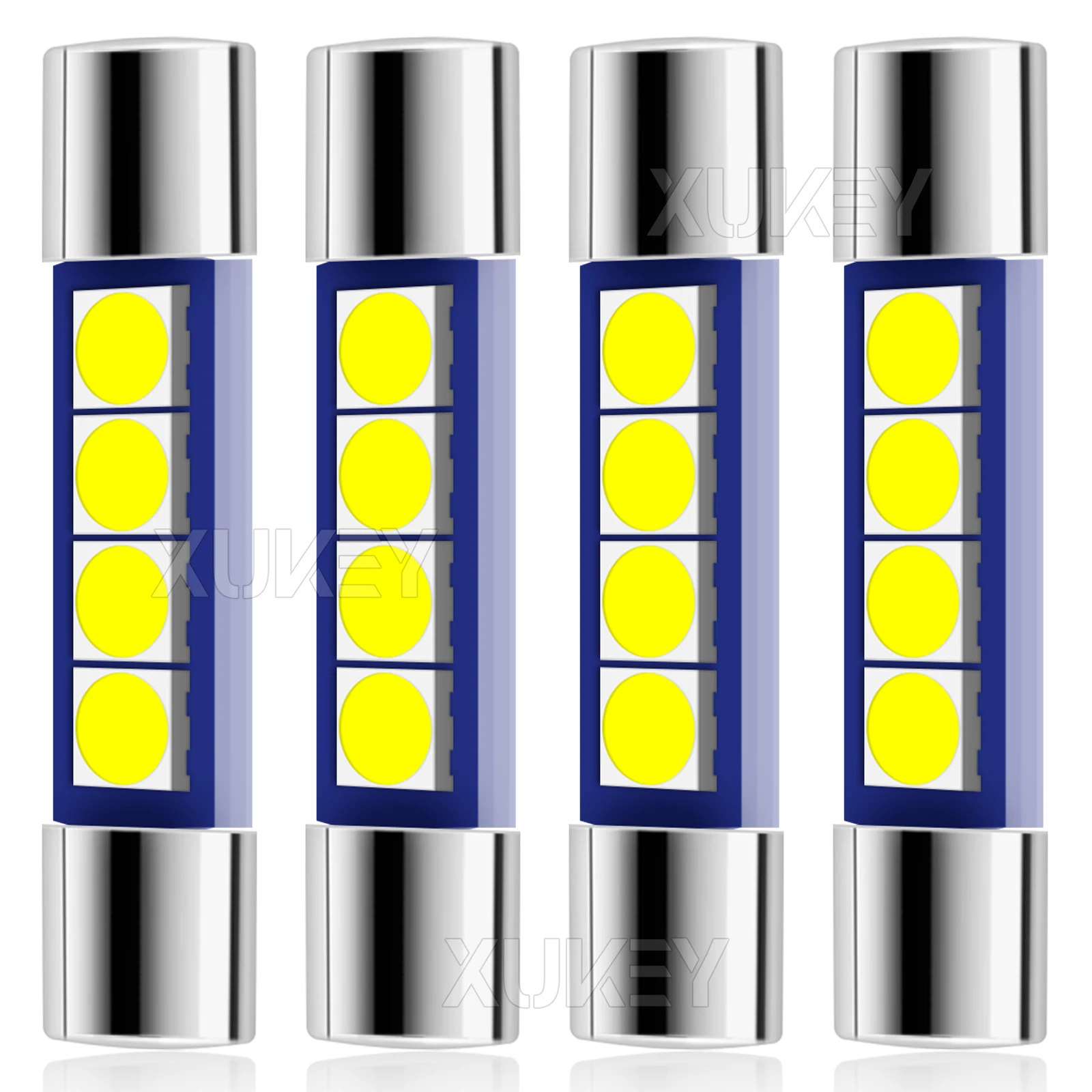 

4x 28 мм 29 мм 6614F Фестоновая светодиодная лампа Белая суперяркая 6612F 6641 Светодиодная лампа 6000k для косметических зеркал Светильники солнцезащитного козырька