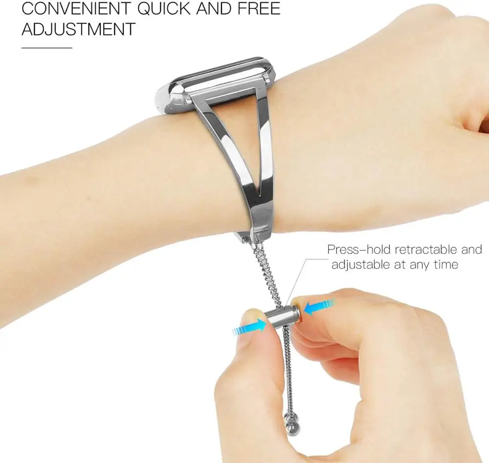 Women Strap for Apple Watch Band ultra 49mm 41mm 42mm 45mm 44mm Stainless Steel Fashion Metal Bracelet IWatch Series 8 7 6 SE 5