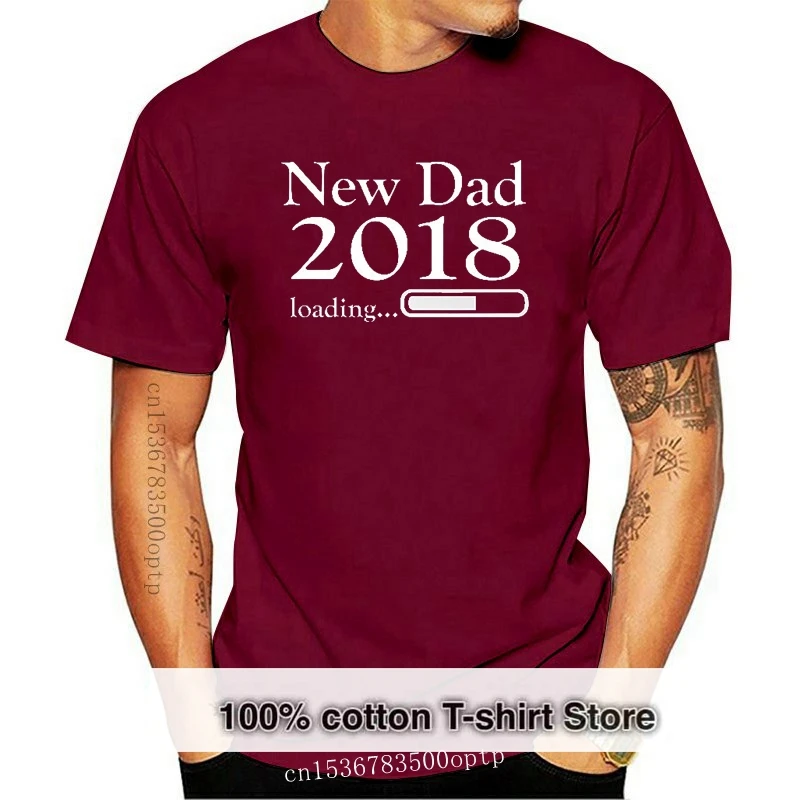 

Новинка 2019, летняя повседневная мужская футболка, новинка, Мужская футболка для папы с нагрузкой 2019, Мужская футболка с уведомлением о рождении папы