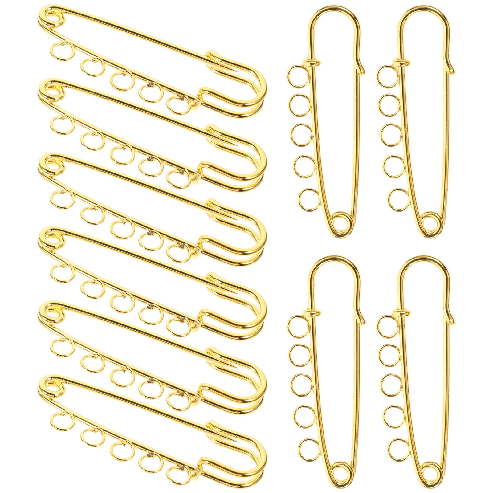 

10 Pcs Collar Clips Shirt Safety Decked Accessories Fasteners Brooch Making Findings Holes Heavy Duty Clothing Dresses