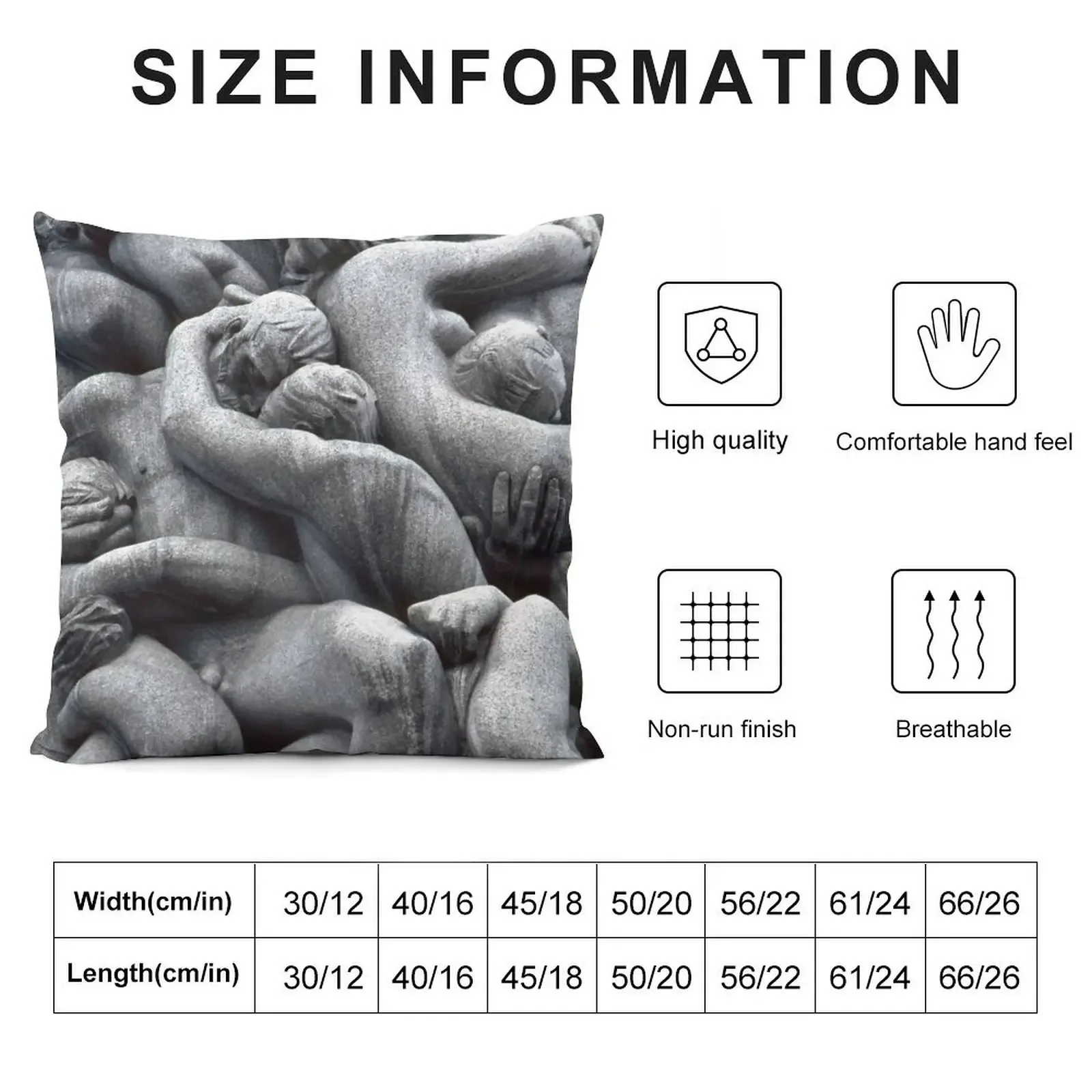 Скульптурный парк Энергандей - Осло Норвегия. Круг Жизни Монолит крупный план # 1