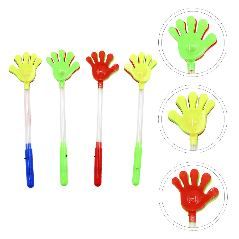 

5Pcs Glowing Hand Clappers Kids Clappers Plastic Nose Markers Party Cheering Props