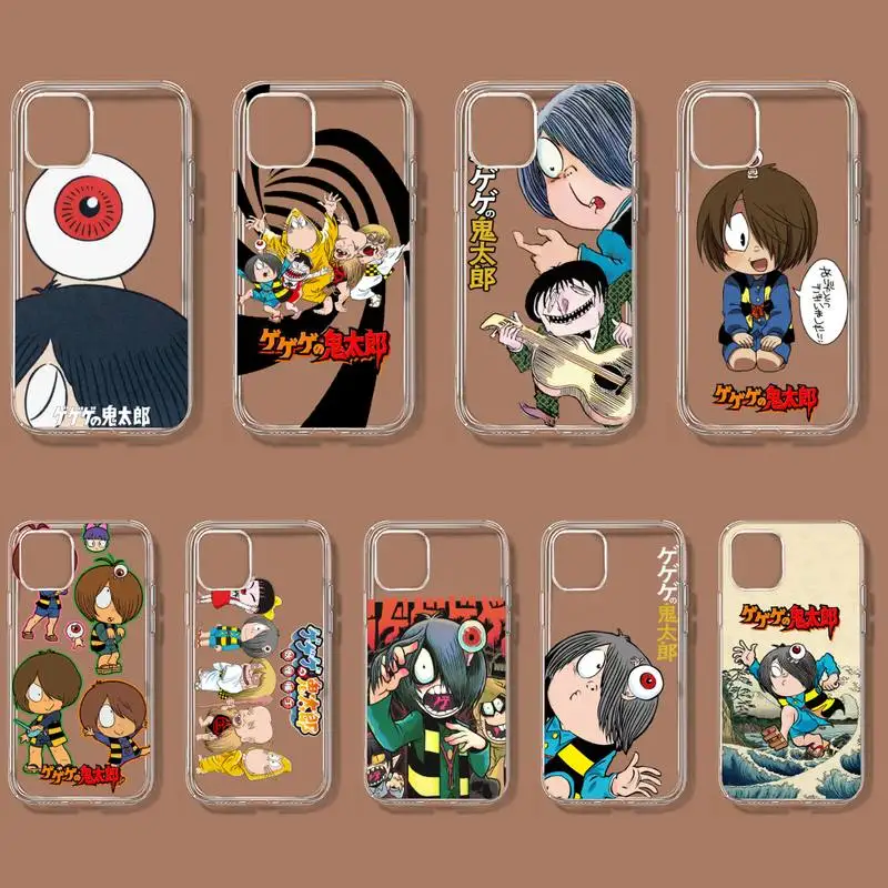 Гегеге но Китаро Аниме Телефонный чехол для Samsung GalaxyS20 S21 S30 FE Lite Plus A21 A51S Note20 Прозрачная оболочка на.