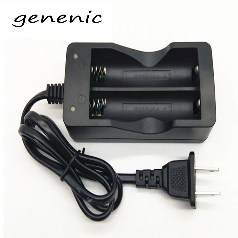 Зарядное устройство Genenic 18650 с 2 слотами и вилкой Стандарта США