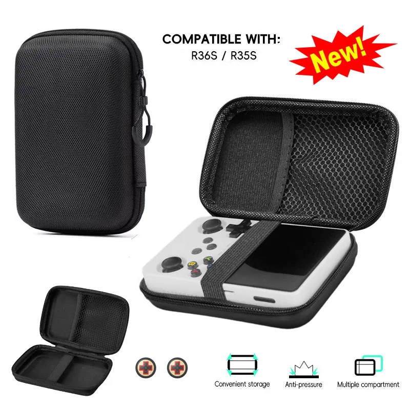 Портативный Жесткий Чехол Для Игровой Консоли R36s/r35s R35plus Rgb20s K36 Защитная Сумка