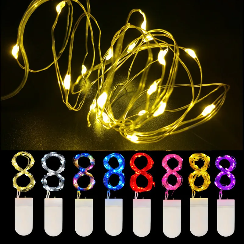 

10pcs 5pcs Copper Wire LED String Fairy Lights Christmas Tree Garland Decorations for Home Room Outdoor Wedding New Year Decor