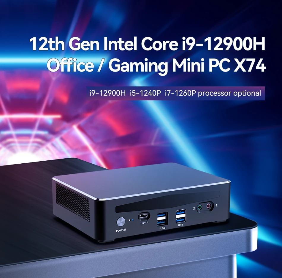Mini Pc 12Th Gen Intel Core I9-12900H 14 Core Fino A 5.0Ghz Ddr4 32G M.2 Nvme Ssd 1Tb Wifi6 Uscita 4K Windows 10/11