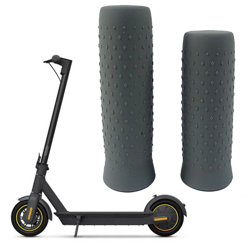 

1 Pair Silicone Handlebar Grip Cover For NINEBOT MAX G30 Electric Scooter Length And Short Anti-Slip Grip Cover Non-slip Texture
