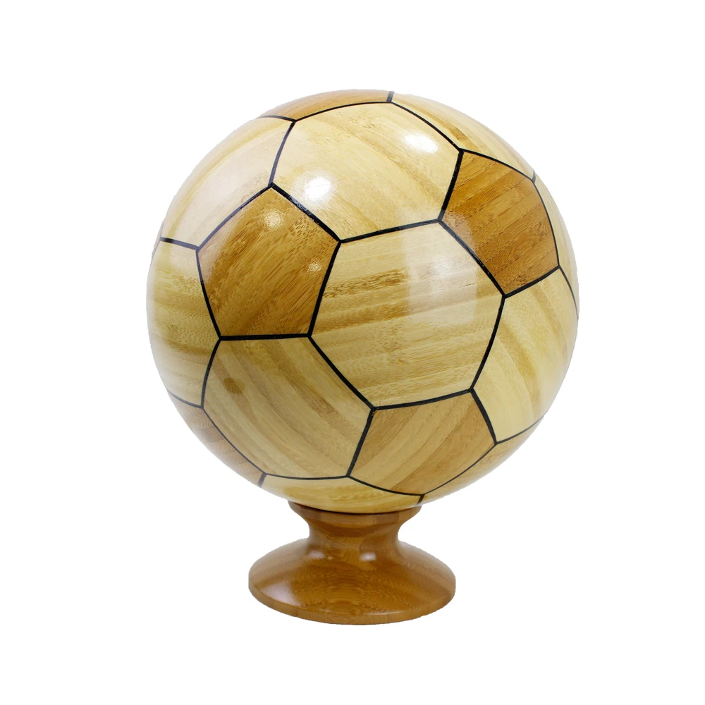 

Handmade Craft Bamboo Customized Football Shape Decoration Home and Office Decoration Bamboo Football Shape Craft