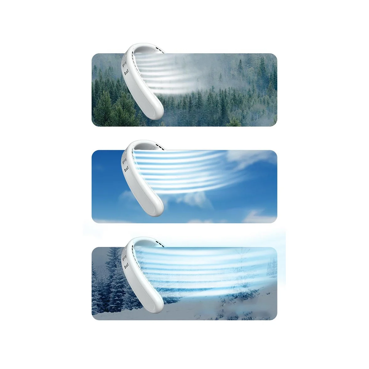 Спортивный вентилятор на открытом воздухе F63 шейный мини-бесшумный