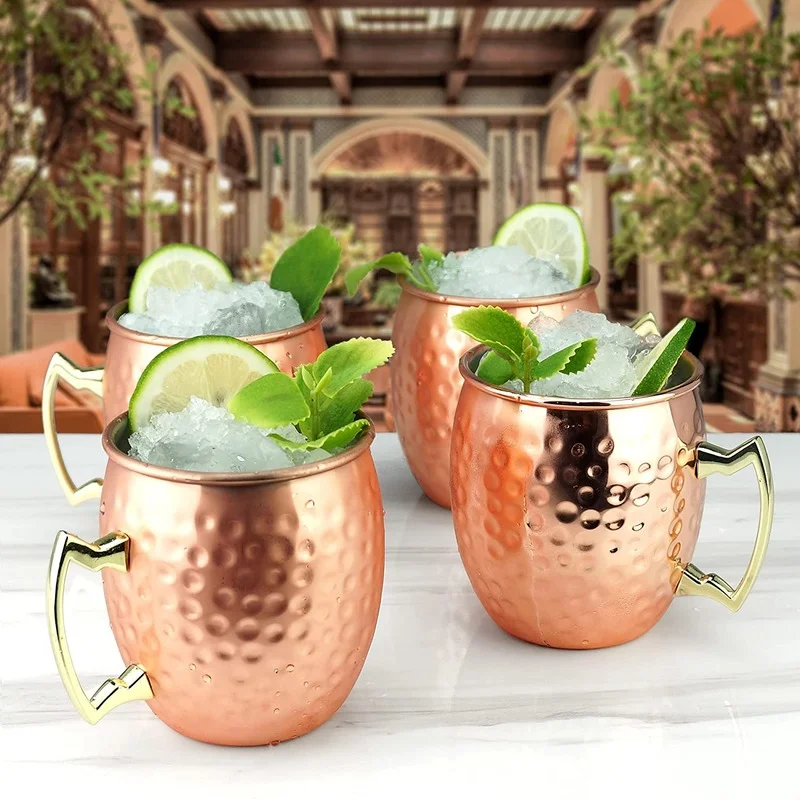 

Mule Mugs Hammered Copper Mugs Mule Copper Mugs Metal Mug Cup Stainless Steel Beer Wine Coffee Bar Tools Cute Mugs Cups
