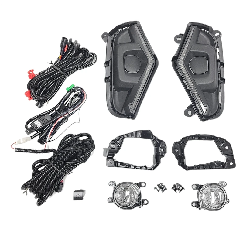 Передний бампер двухцветный фонарь противотуманные фары зажимы кронштейны