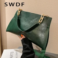 swdf 2022 new design handbags women shoulder bag soft synthetic leather crossbody large capacity fashion female underarm bags