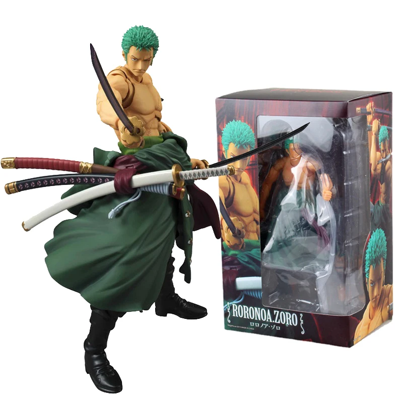 

18CM Anime One Piece Roronoa Zoro Joints Movable Action Figure Heroes DIY Assemble Model PVC Figurine Toy Boys Gift Collectibles