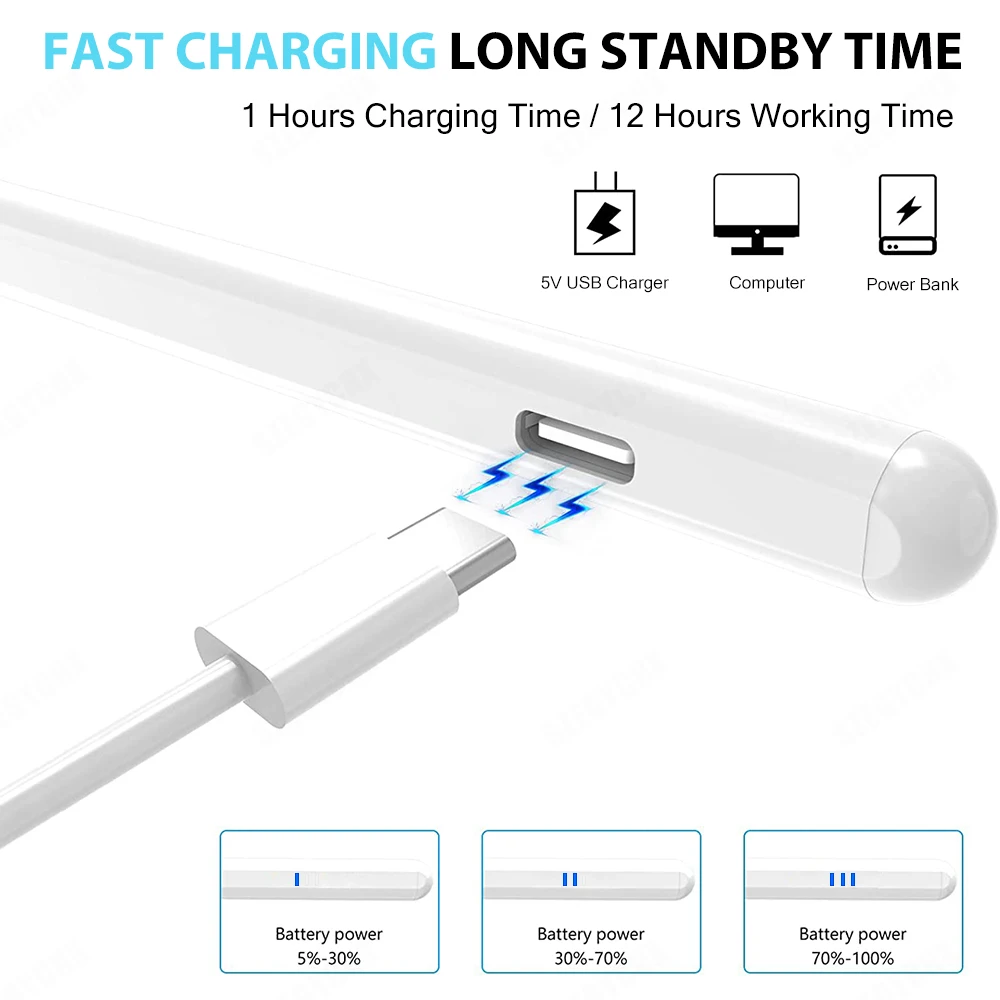 Для Apple Pencil 2 iPad Air 5 4 Pro 11 10 3 Mini 6 2022 2021 2020 2019 Bluetooth-Стилус 애플슬 슬 |