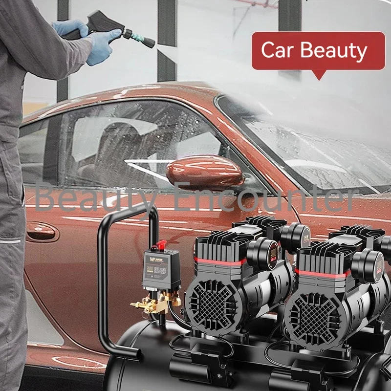 Бесшумный воздушный компрессор 800 Вт 1690 30 л 20 10 12 для домашнего ремонта