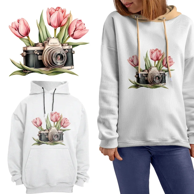 Термонаклейка DTF с принтом тюльпан