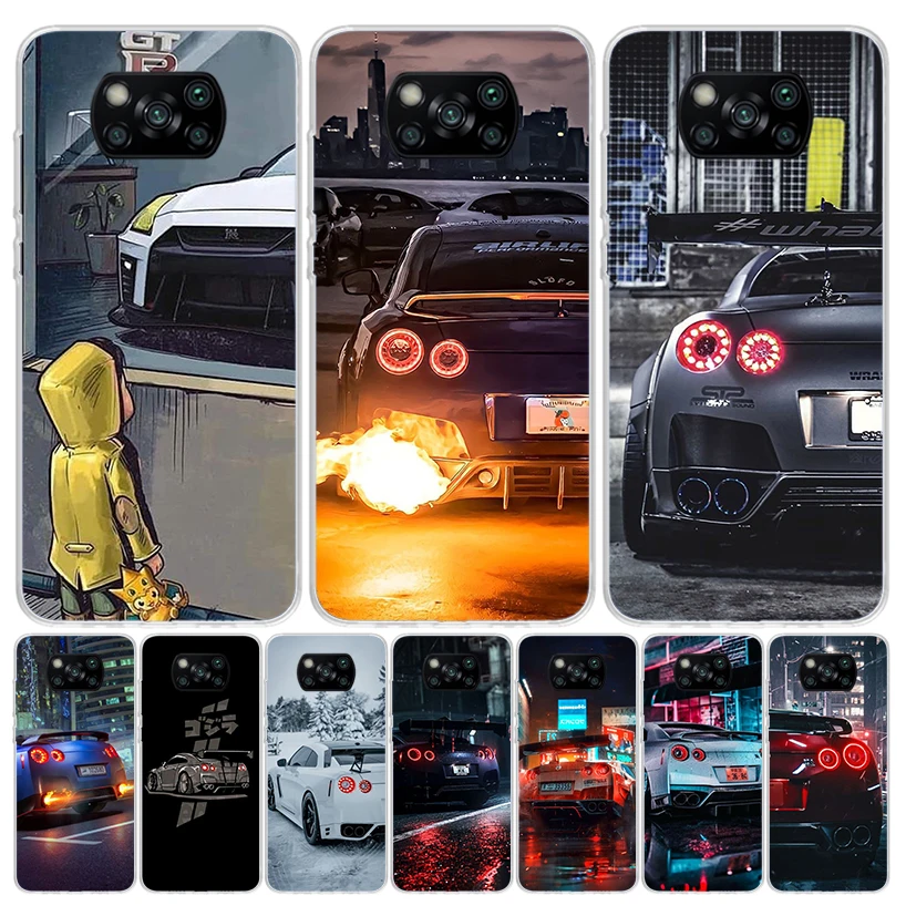 GTR спортивный автомобиль JDM чехол для телефона Xiaomi Poco X3 Nfc X5 X6 X4 Gt F6 F5 Pro F4 F3 F2 M5S M5 M4 M3