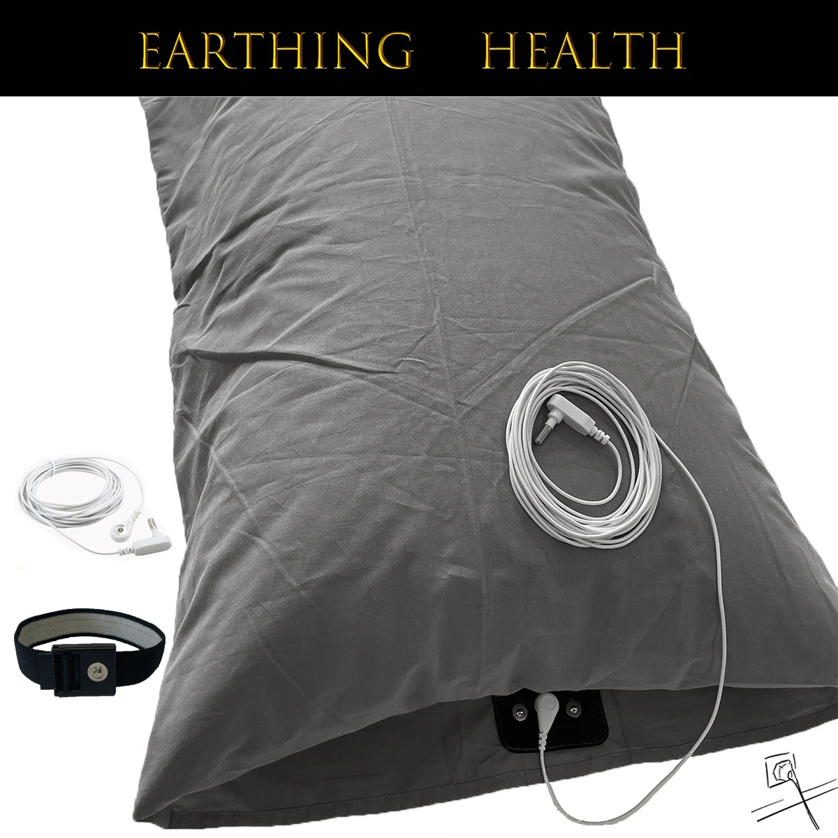 

EMIKITS Заземляющая наволочка из хлопка серого цвета