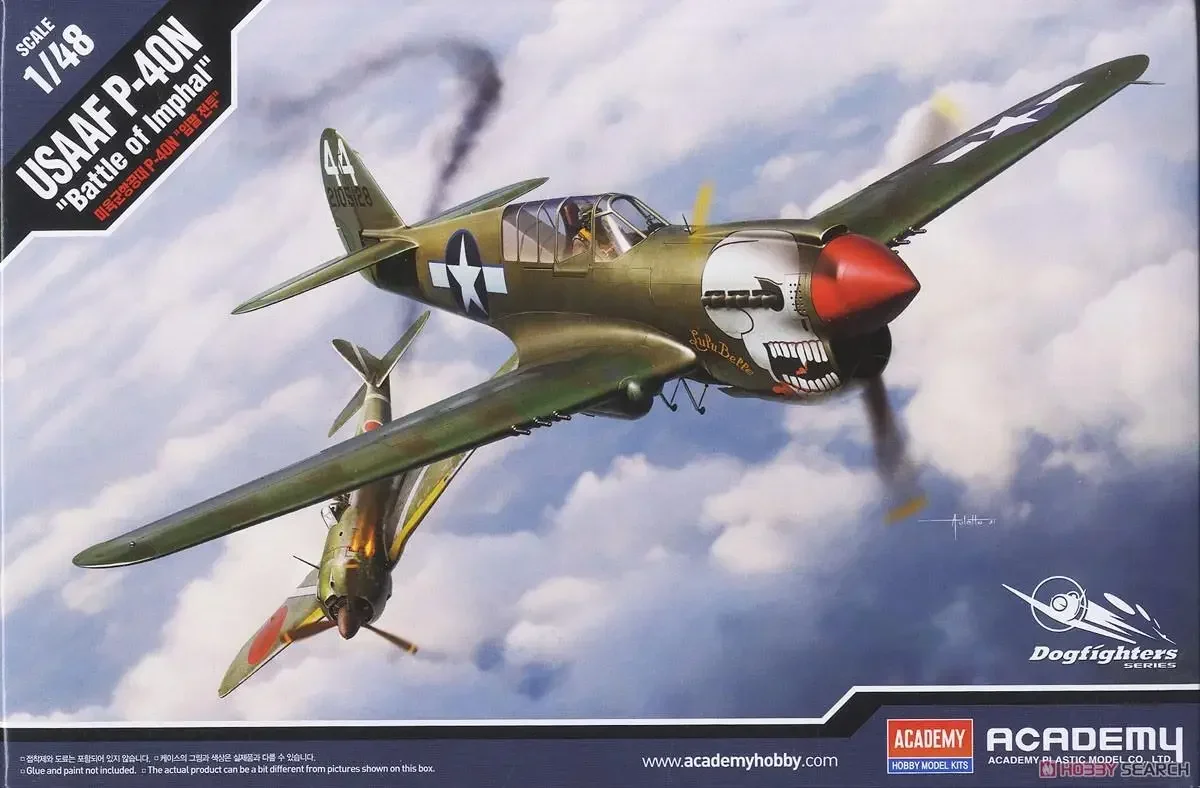 Академия AC12341 1/48 USAAF P-40N Комплект ПЛАСТИЧНОЙ МОДЕЛИ Battle ofImphal