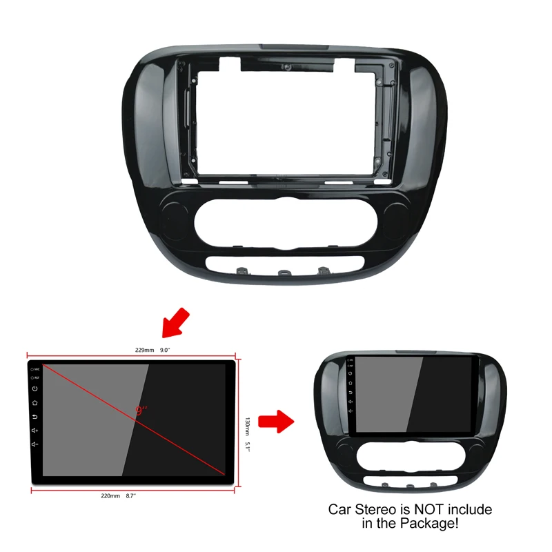 Автомобильный радиоприемник 2 Din Android комплект рамок для KIA SOUL 2014 2015 2016 2017 2018