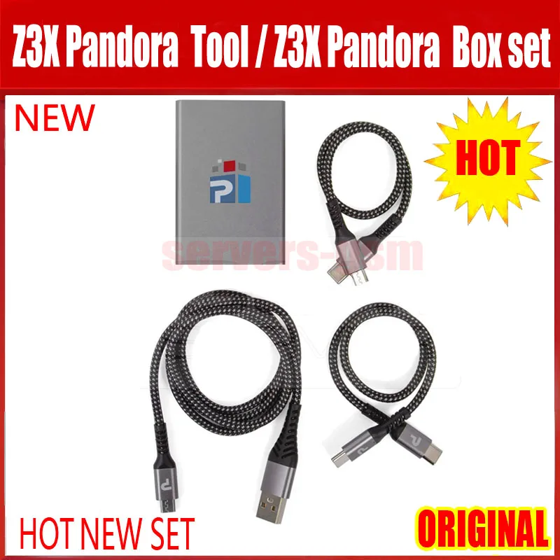2024 Оригинальный Новый Z3X Pandora box/инструмент и 3 кабеля