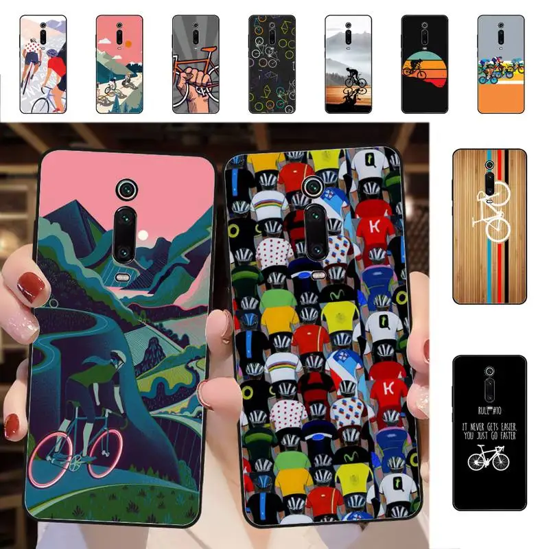 

BIKE Cycling Art Phone Case for Redmi 5 6 7 8 9 A 5plus K20 4X S2 GO 6 K30 pro