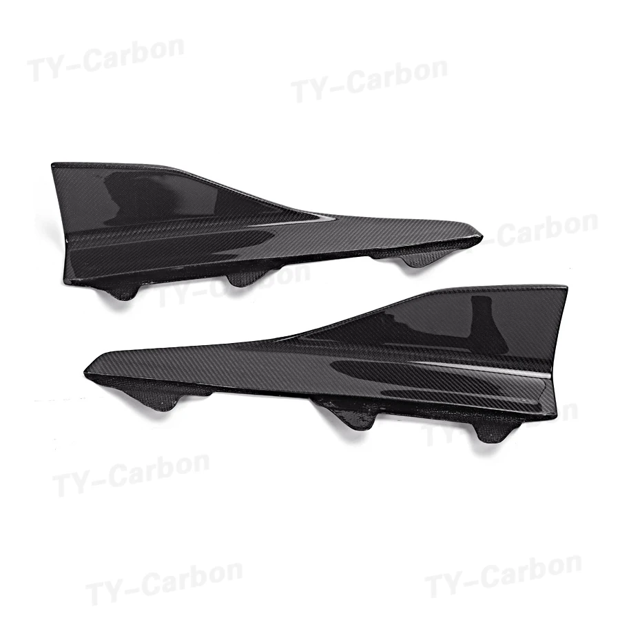 

Боковые разветвители из натурального углеродного волокна, фартук для BMW 2 серии F87 M2 M2C Base Coupe 2016 - 2020 Cupwings Winglets FRP