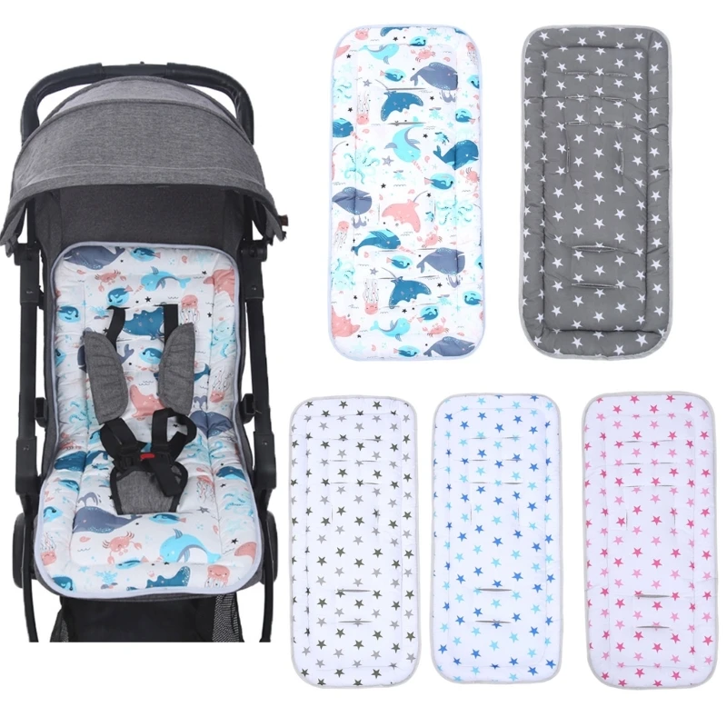 

Stroller Cotton Cushion Thickened Shock Absorption Cart Mat Baby Stroller Pad Dining Chair Rocking Chair Cradle Cushion