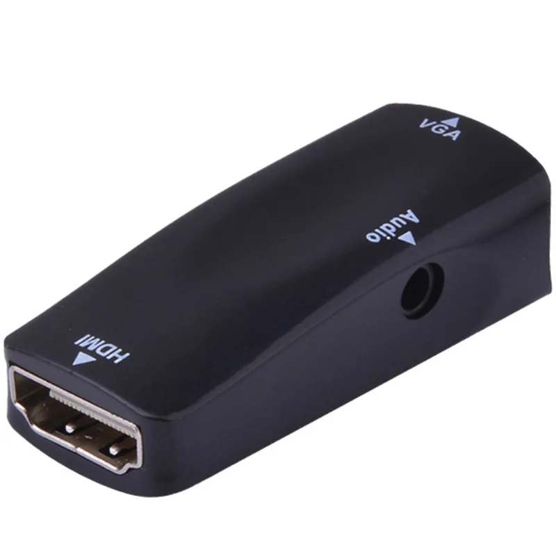 

Mini HDMI-compatible Female To VGA Female Adapter 1080P FHD Audio Video HD2VGA Converter for PC Laptop HDTV Computer Projector