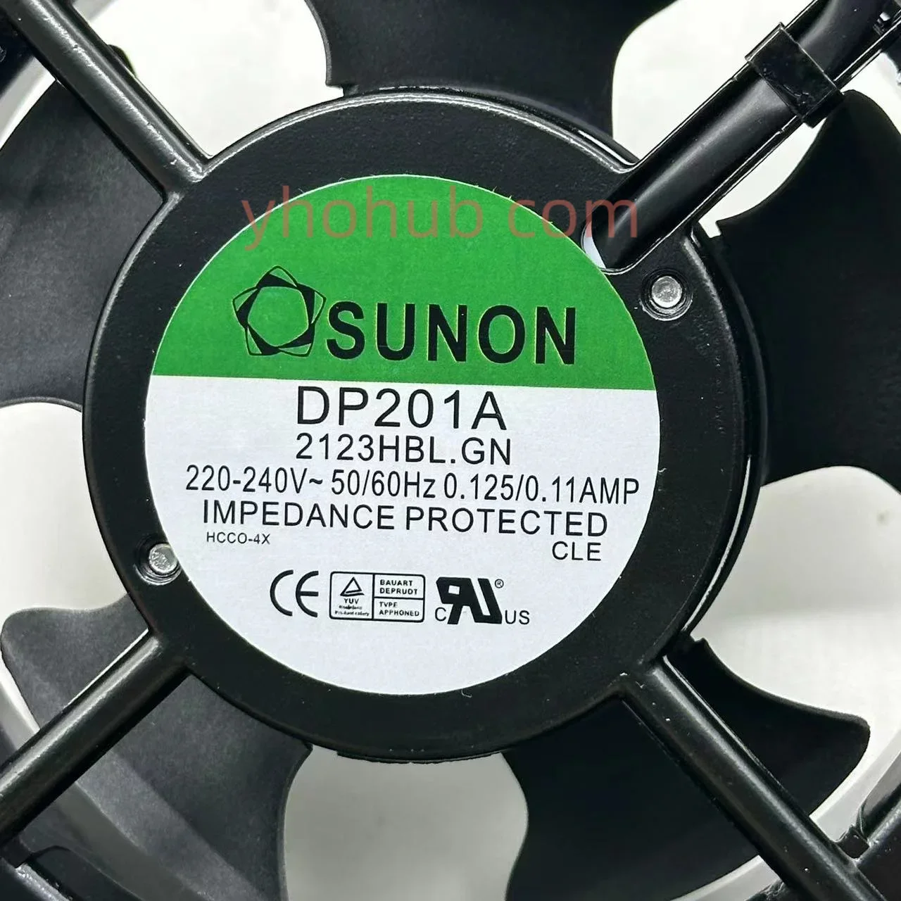 Корпусный вентилятор Emacro DP201A 2123HBL.GN 220В
