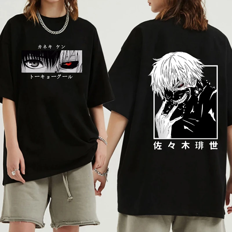 

Cosplay Tokyo Ghoul T Shirt Japanese Anime Kaneki Ken Men Manga Graphic Tees Funny Fashion Tshirt Summer 90S Tops T-Shirt Male