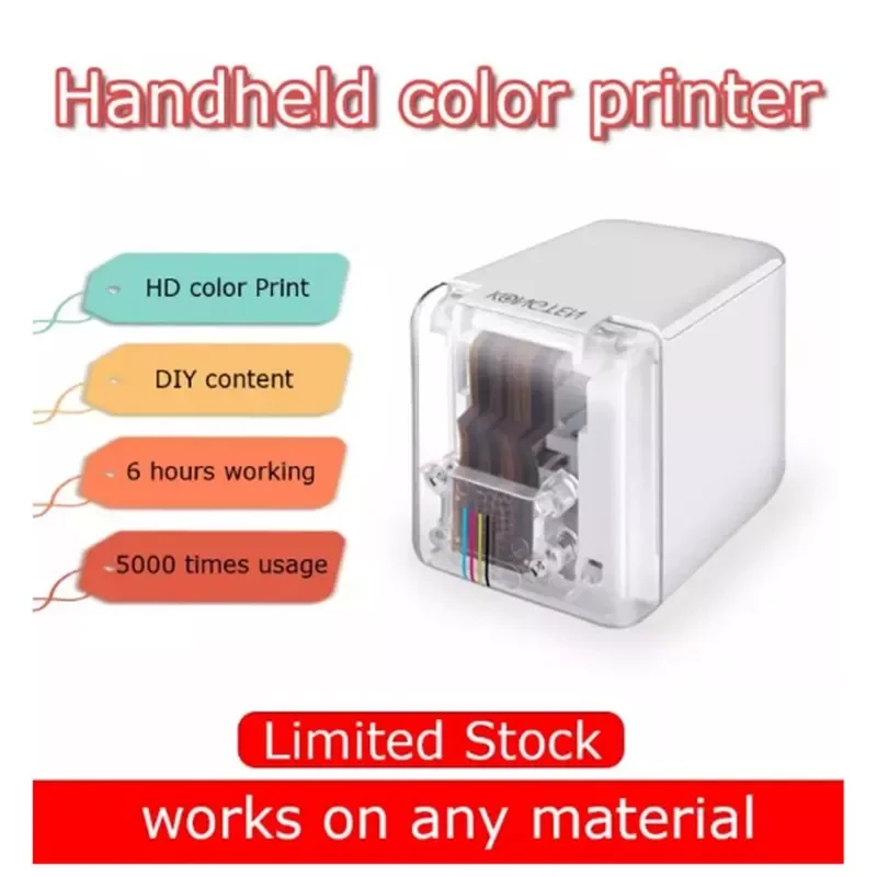 

NEW2023 New Wireless Printer Mobile Color Mini Handheld Printer Portable Wifi Printers PrinCube Handheld Inkj