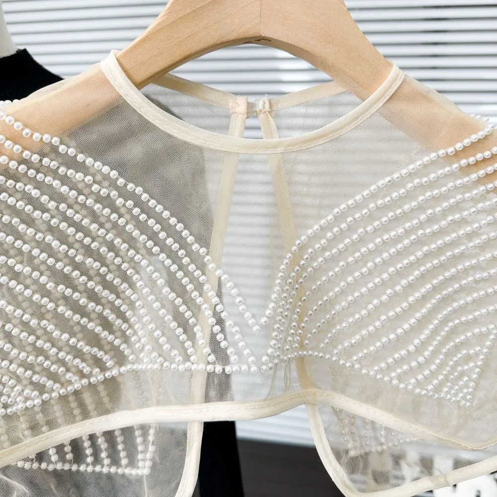 Новый женский вязаный орган с вышивкой жилет на ленте из хлопка искусственный