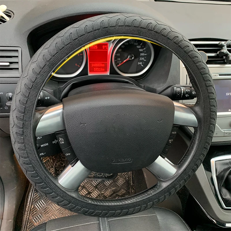 

Car Silicone Steering Wheel Cover Universal Texture Soft Multi Color Soft Silicon Steering Wheel Glove Automobiles Accessories