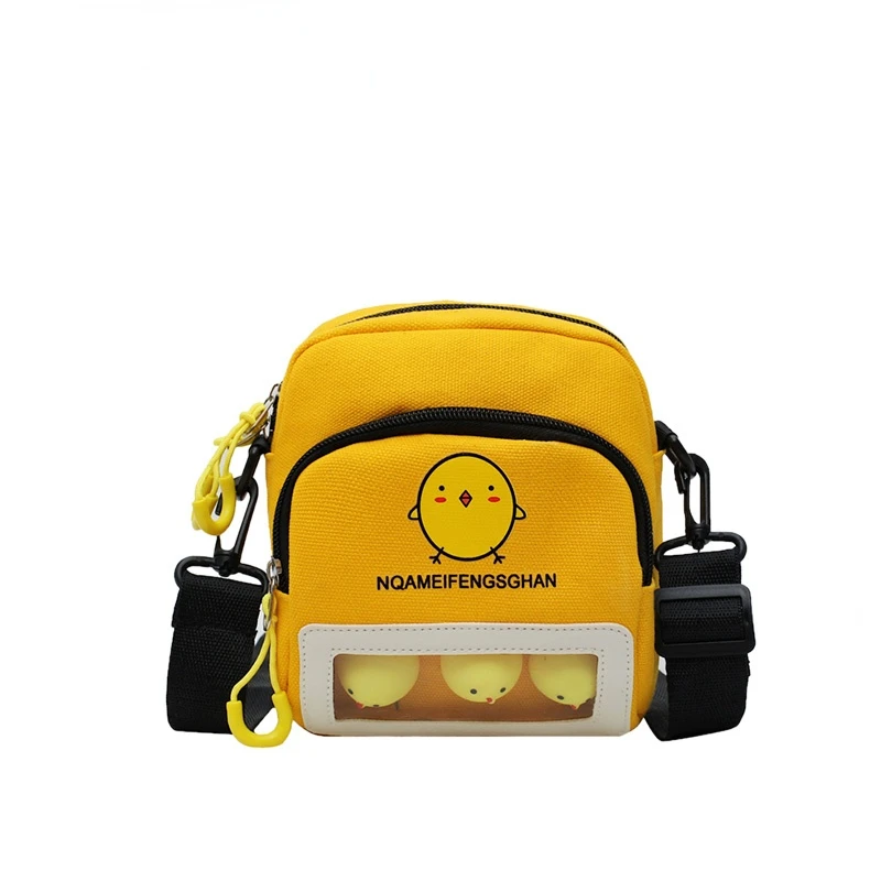 

New Version Bag Women's Bag Small Fresh Canvas Messenger Bag Japanese Broadband Shoulder Small Square Bag Fashion