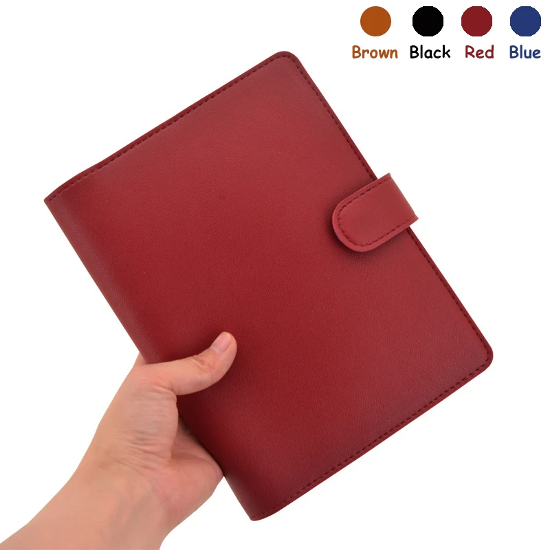 B6 Loose-Leaf Notebook Leather Cover Notebook Multi-Function Slipcover Business Meeting Diary Cover Planner Notebook Cover