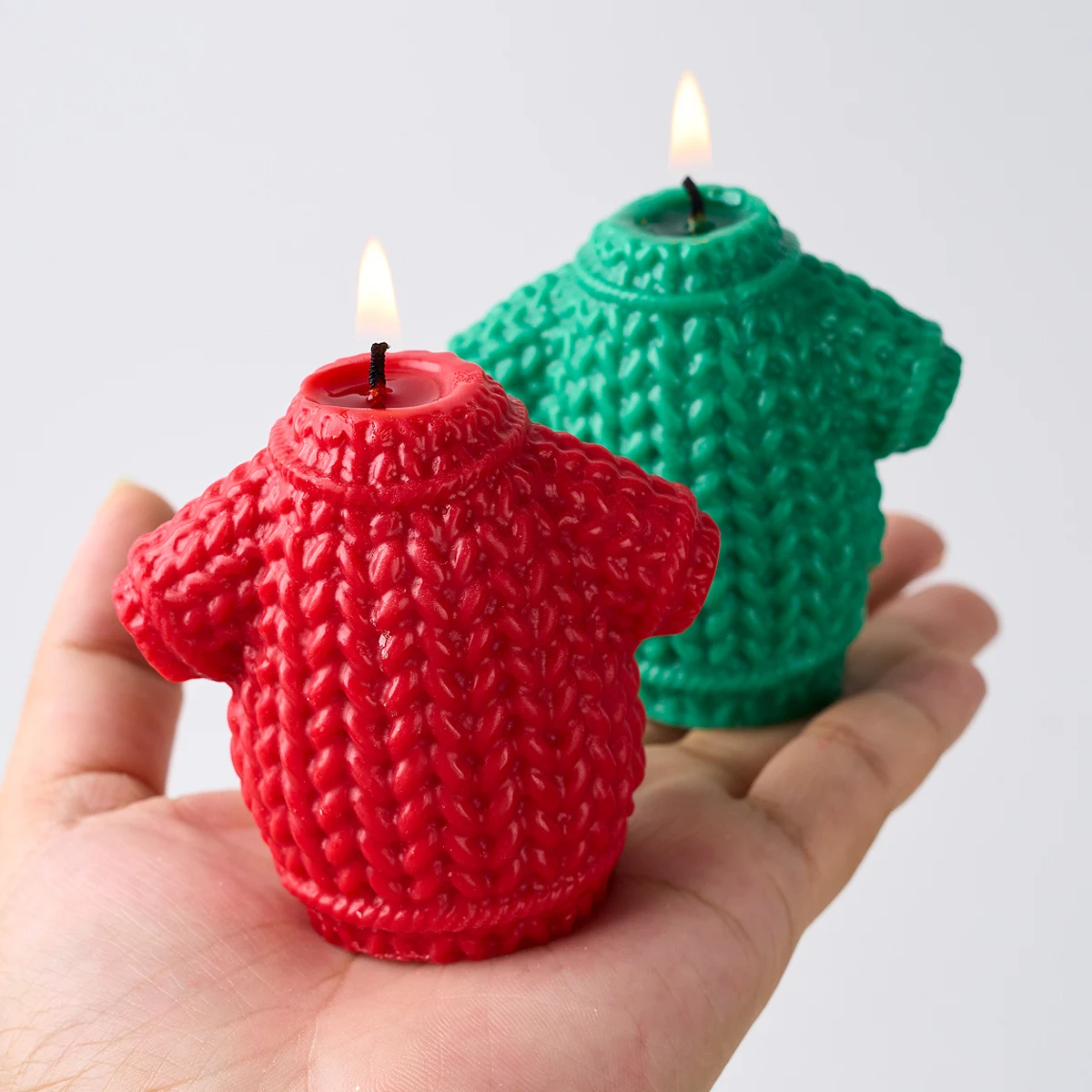 Силиконовая форма для вязаных свитеров и свечей рождественские украшения сделай