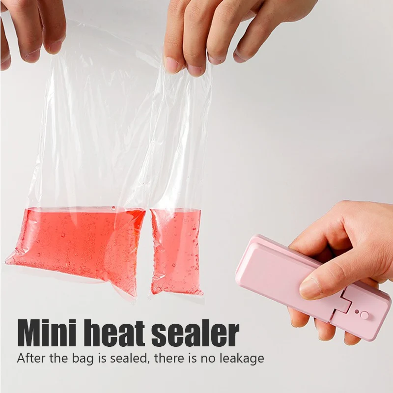 

2 In 1 Mini Magnetic Sealer Bag Cutter Opener Portable Food Snack Sealing Packaging Machine Rechargeable Kitchen Bag Heat Sealer