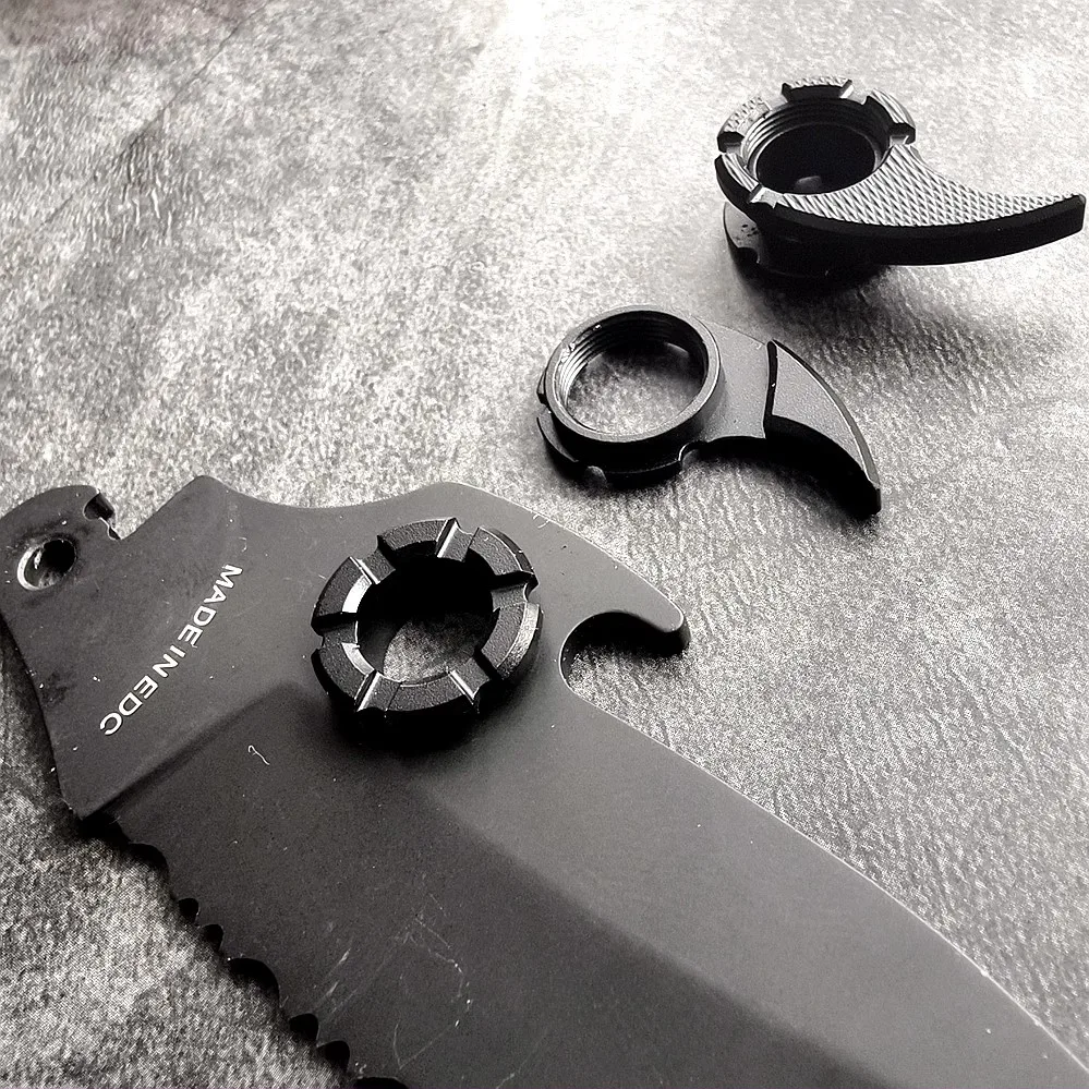 Цельная быстрооткрытая быстросъемная пряжка из алюминиевого сплава черного