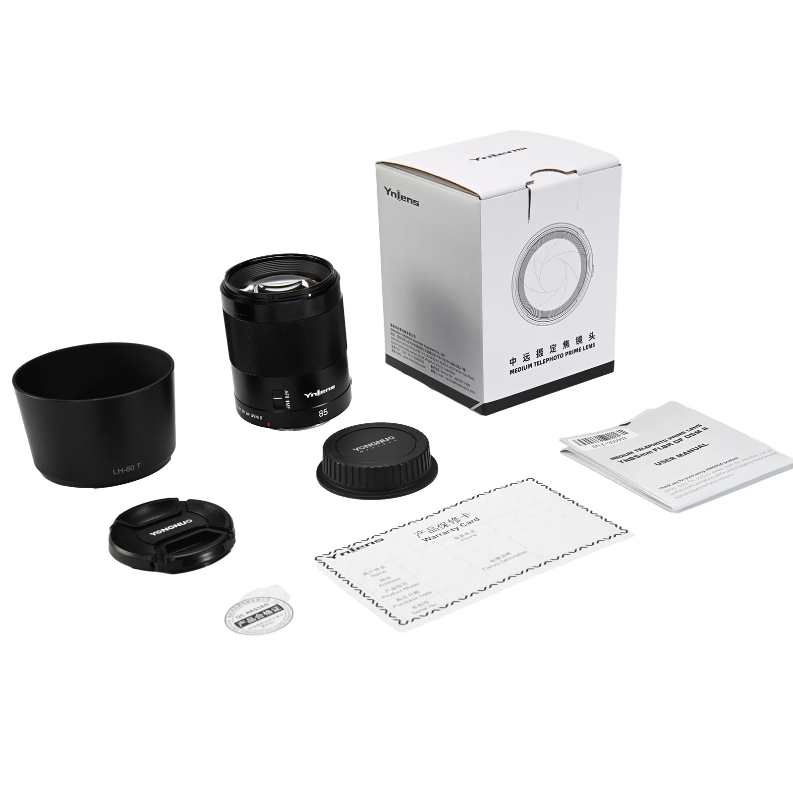 Объектив YONGNUO YN85mm F1.8R DF DSM II 85 мм C с автофокусом для полнокадровых камер с различными типами креплений (art.: 3920dcf117790) - 3920dcf117790