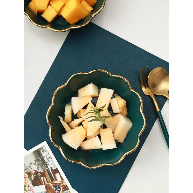 

Internet Celebrity Vegetable Salad Bowl Ceramic Fruit Salad Bowl CuteinsBowl Rice Bowl Household Nordic Tableware Small Bowl