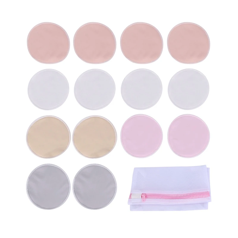 

NEW-Organic Bamboo Breastfeeding Pads - 14X Washable Breast Pads, Maternal Breastfeeding Nipple, Breastfeeding, Reusable Nipple