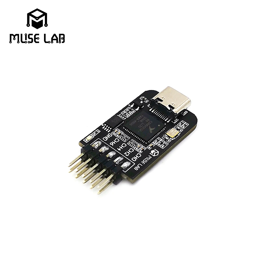 Фото Анализатор логики FireChip TYPE-C nanoDLA, инструмент для отладки ARM FPGA, анализ протоколов 5В/3.3В, частота дискретизации 24 МГц, 8 каналов, открытый исходный код №4