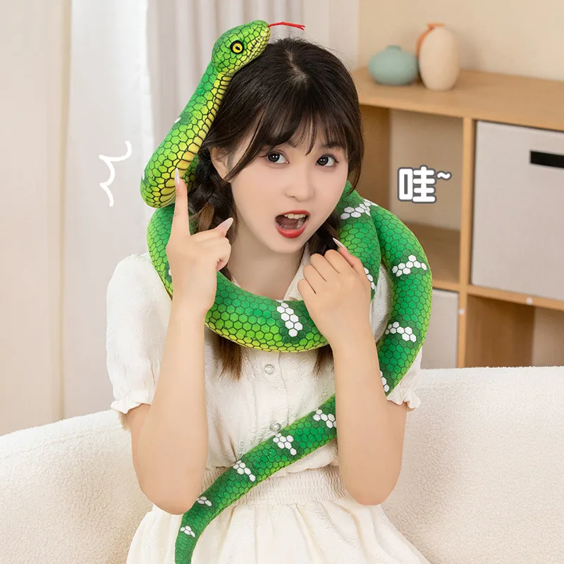 

Реалистичные гигантские цветные змеи плюшевые куклы Мультяшные мягкие животные имитация питона плюшевые игрушки домашний декор забавные подарки на Хэллоуин