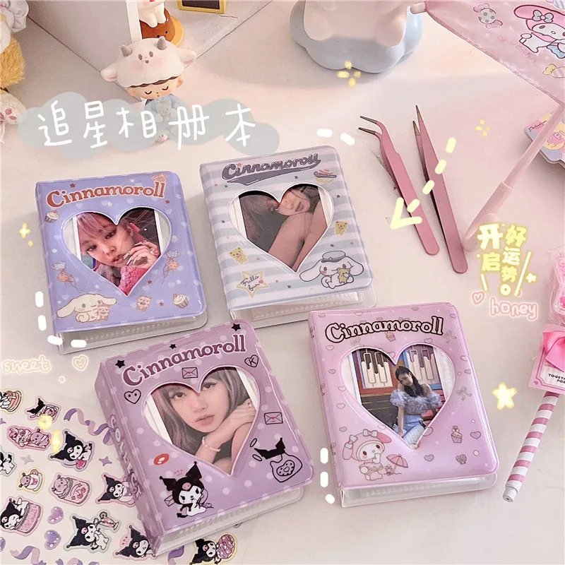 

Kawaii Photocard Holder Book 36pocket Kpop Love Heart Binder Idol Photo Collect Book Album For Instax Polaroid