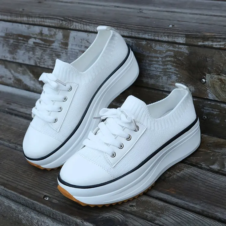 Женские кроссовки из эластичной ткани на шнуровке Размеры 35-44 - купить по