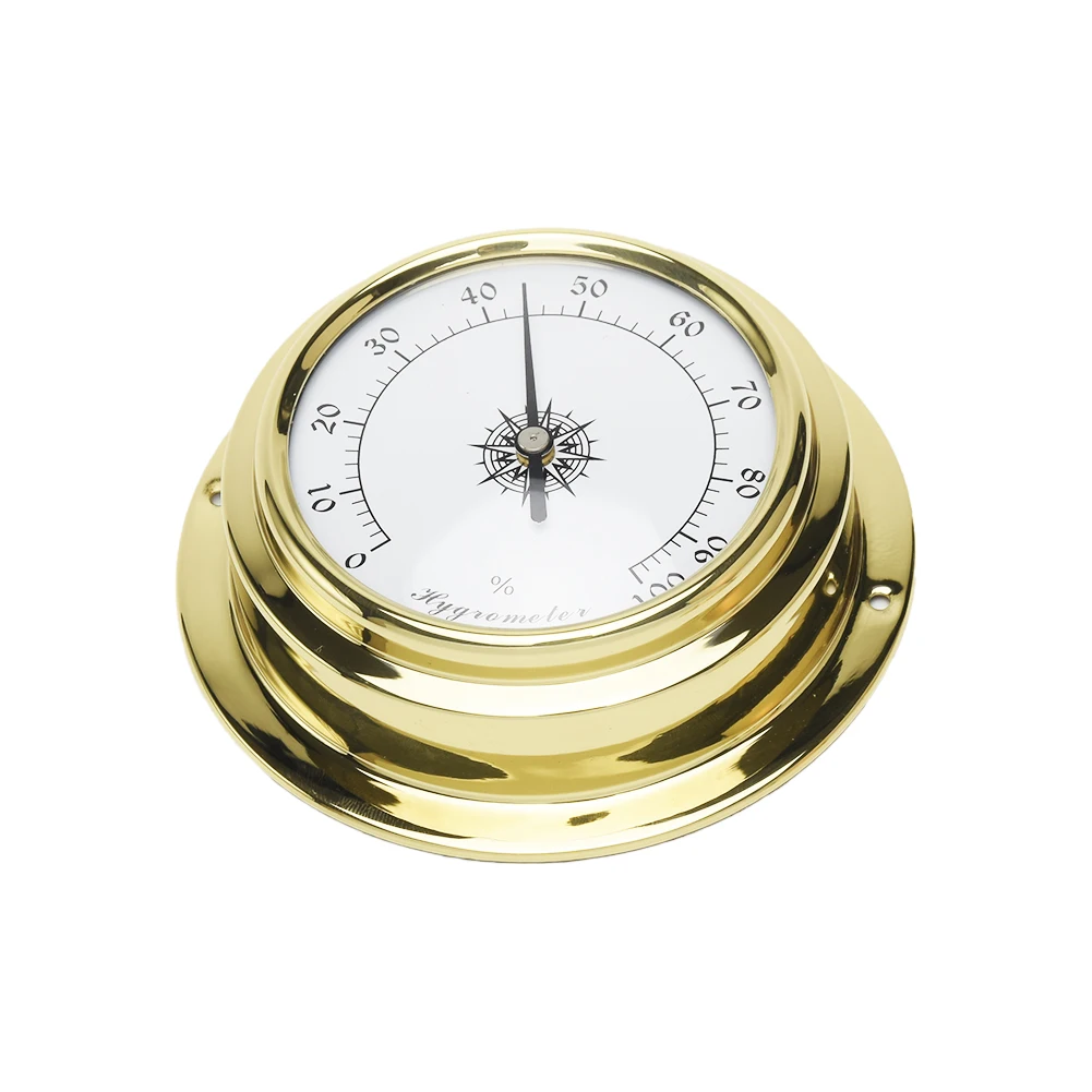 

4pcs Accurate Tool Barometer Clock Thermometer Hygrometer 98mm Kit Marine Mini Boat Wall Mounted Meter Weather Station Set